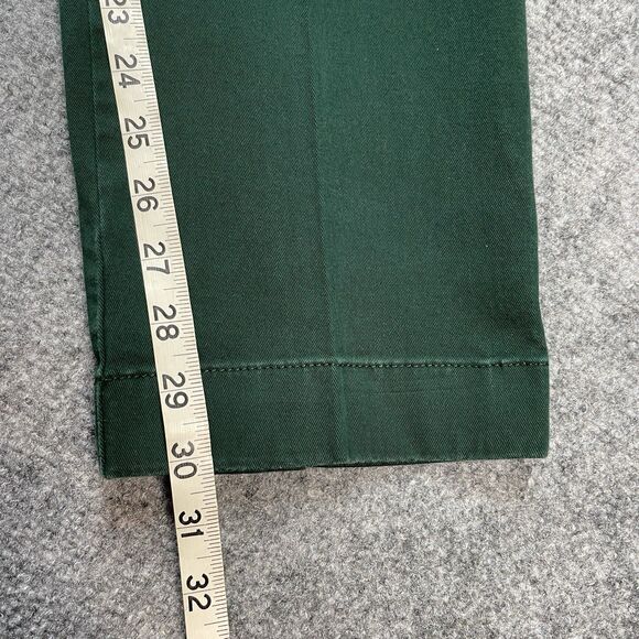 J Crew Flex Pants Mens 34X30 Cotton Stretch Slim Fit Green Chino - Picture 8 of 10